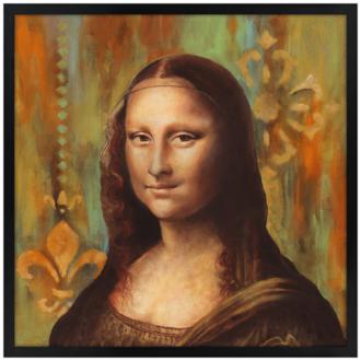 Florentine 26 Black Square Giclee 26 Square Wall Art K4126 N2284