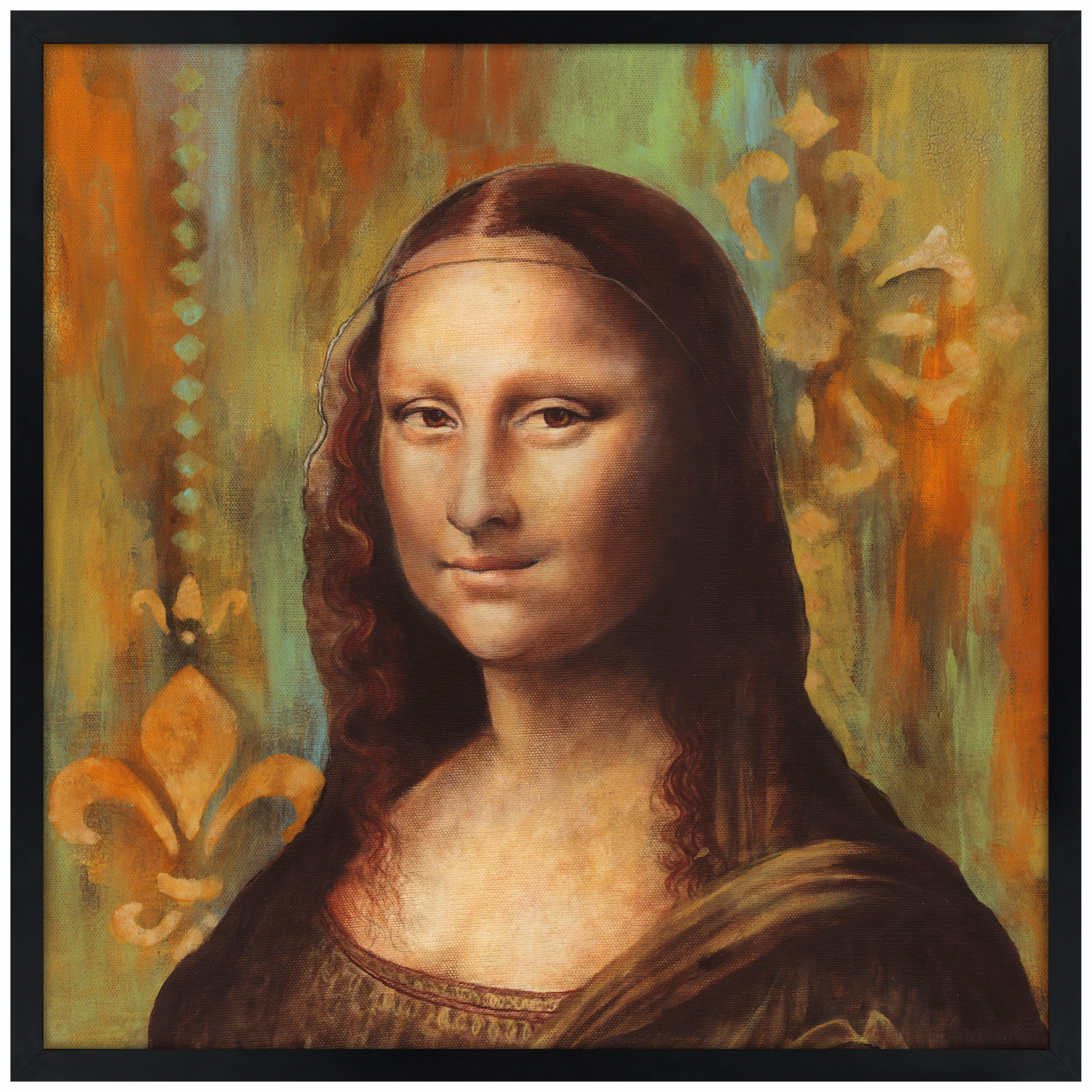 Florentine 31" Black Square Giclee Wall Art