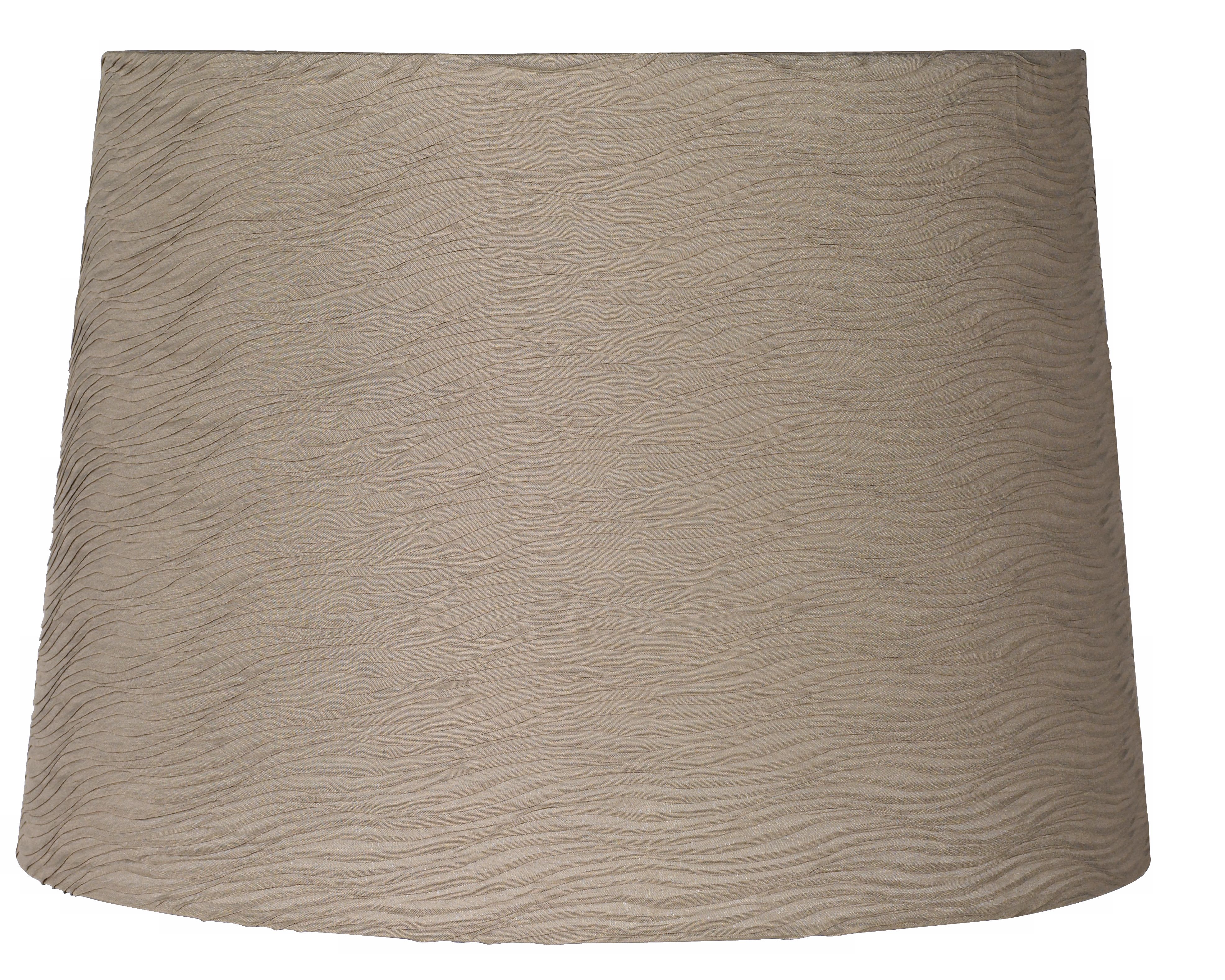 Taupe Horizontal Wave Pleated Shade 12x14x10 (Spider)