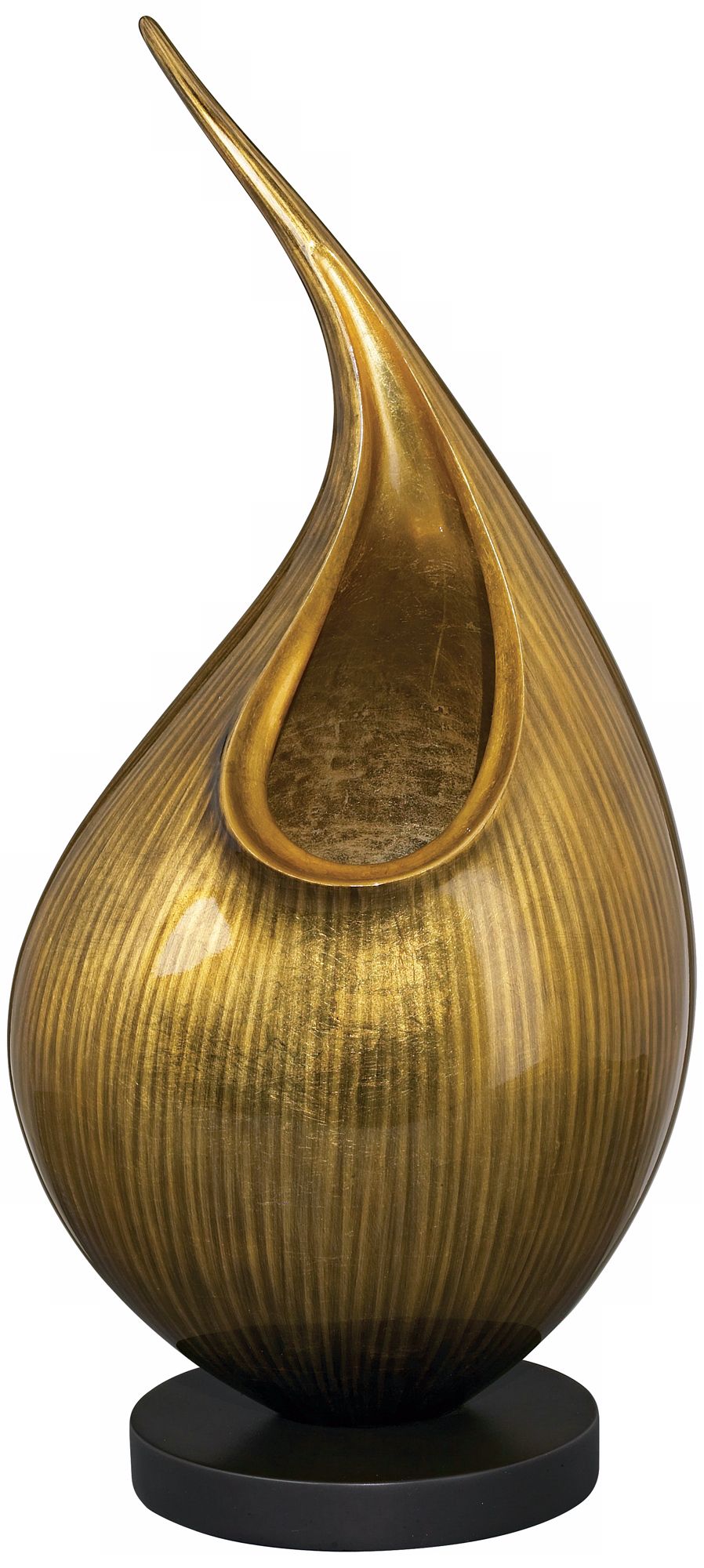 Small Tear Drop Champagne Lacquer Vase