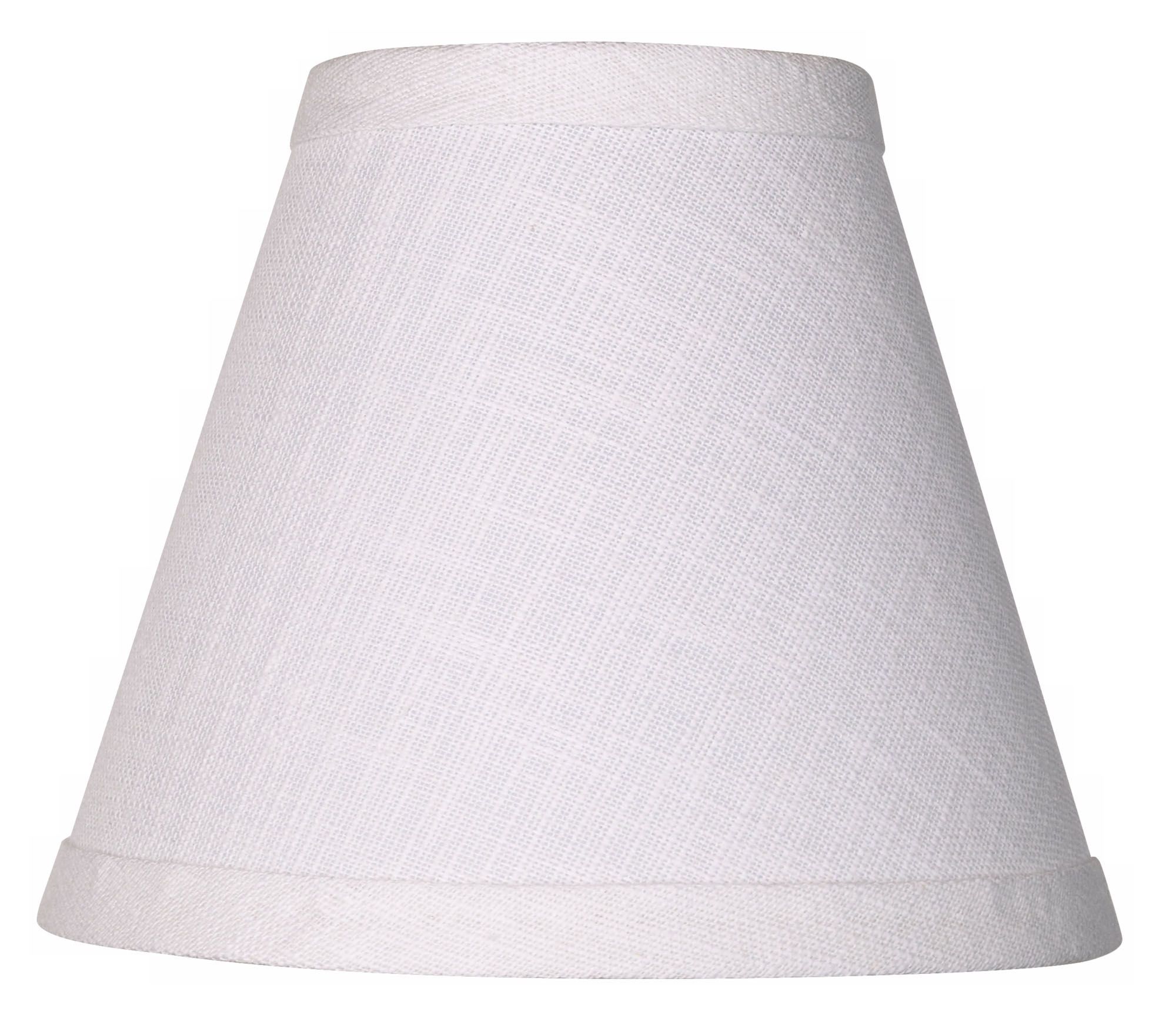 White Linen Empire Shade 3x6x5 (Clip-on)