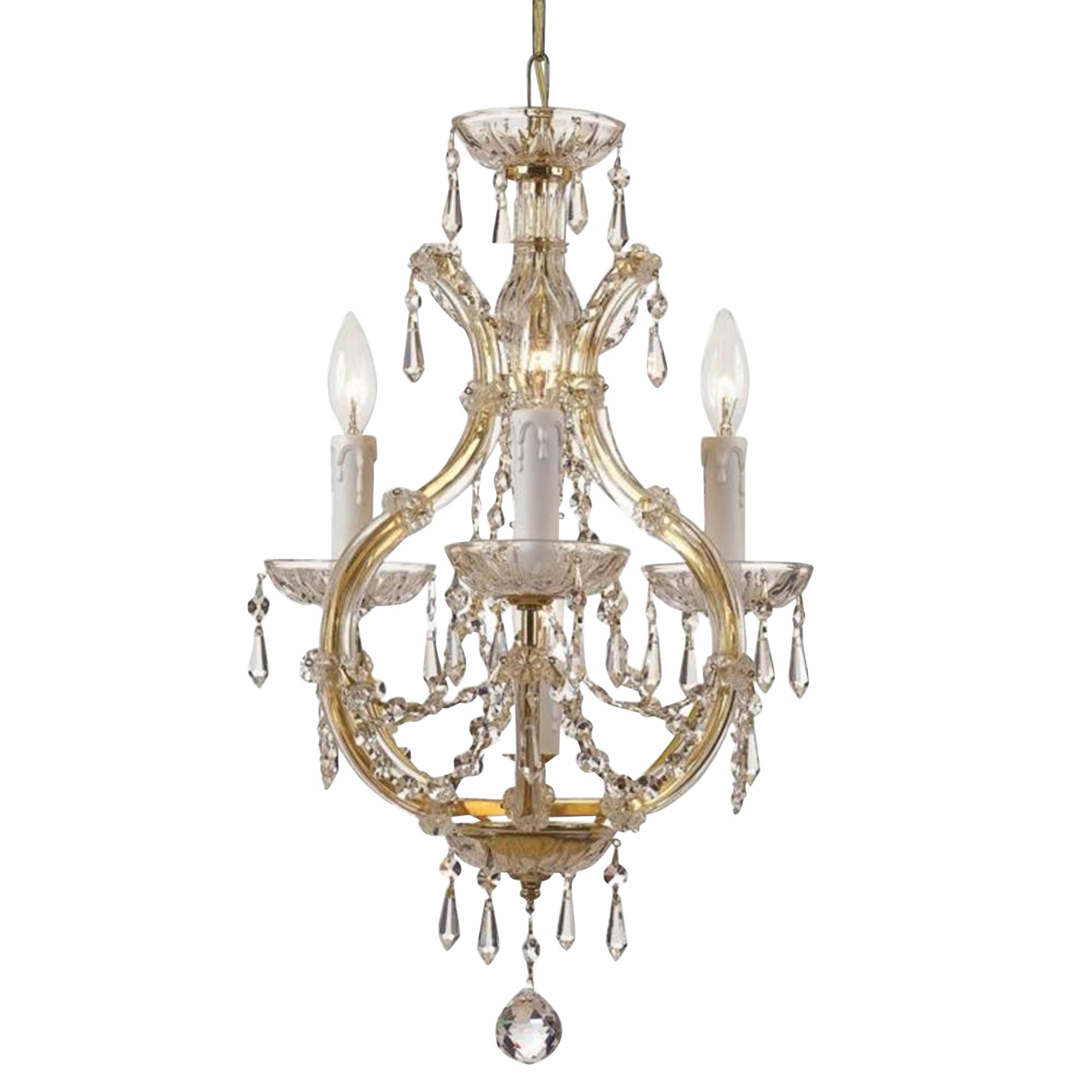 Maria Theresa Collection Gold Duo-Mount Chandelier