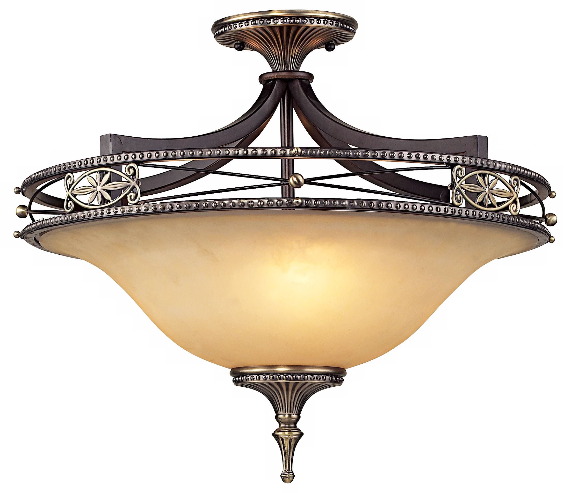Georgian Court Collection 21" Wide Semiflush Ceiling Light