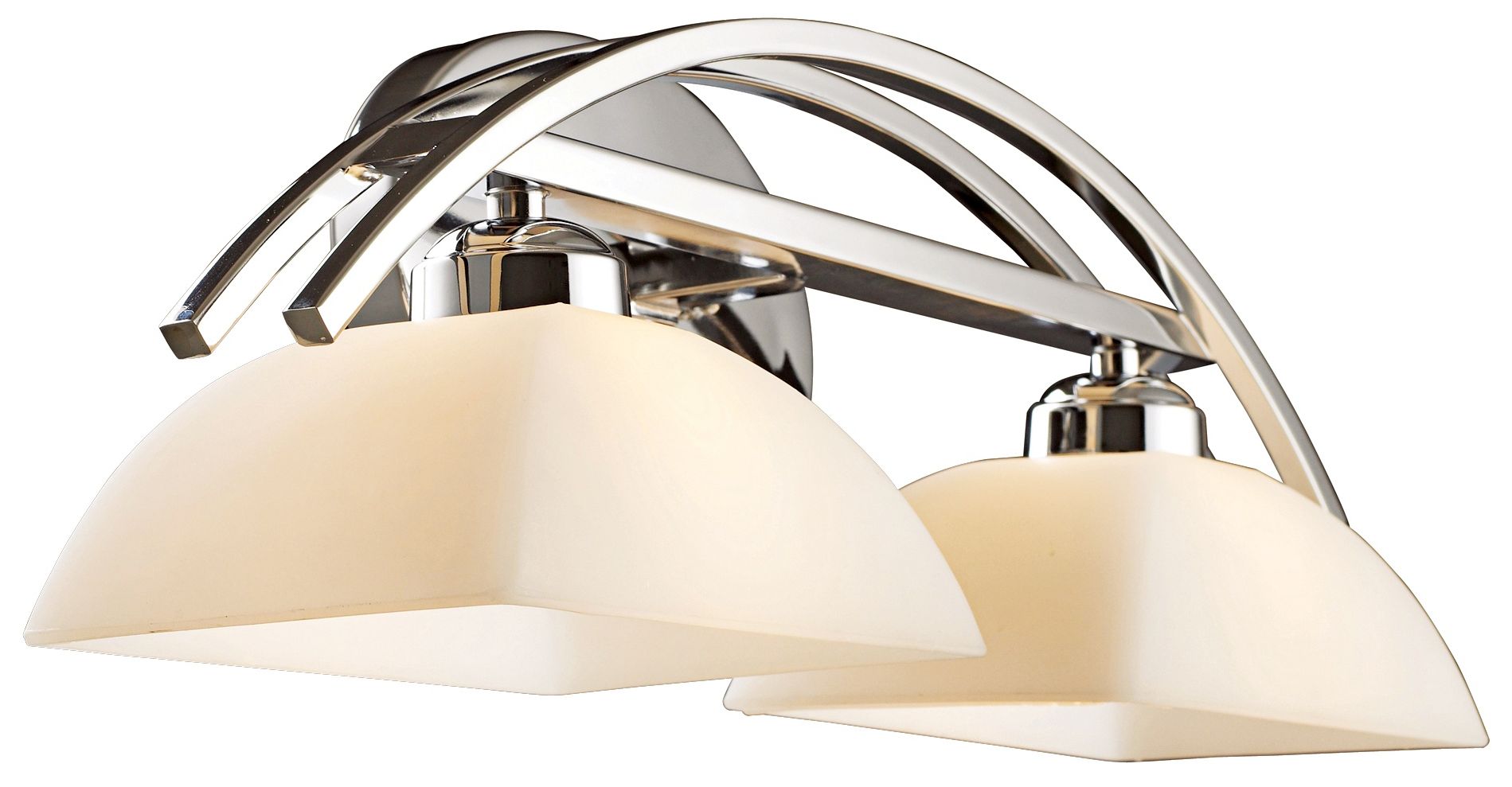 Arches Collection Polished Chrome 2-Light Bath Bar