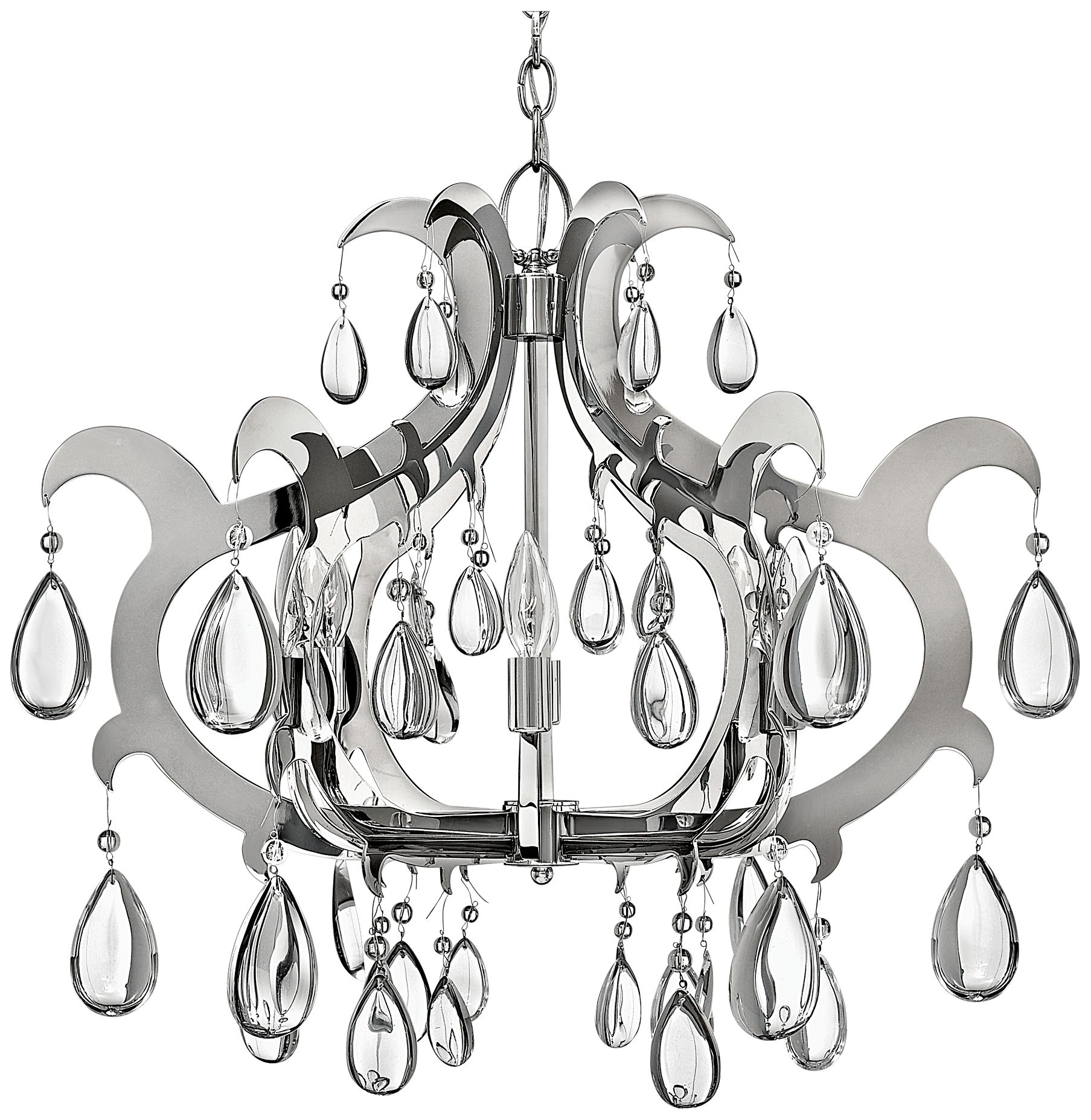 Fredrick Ramond Xanadu Stainless Steel 6-Light Chandelier