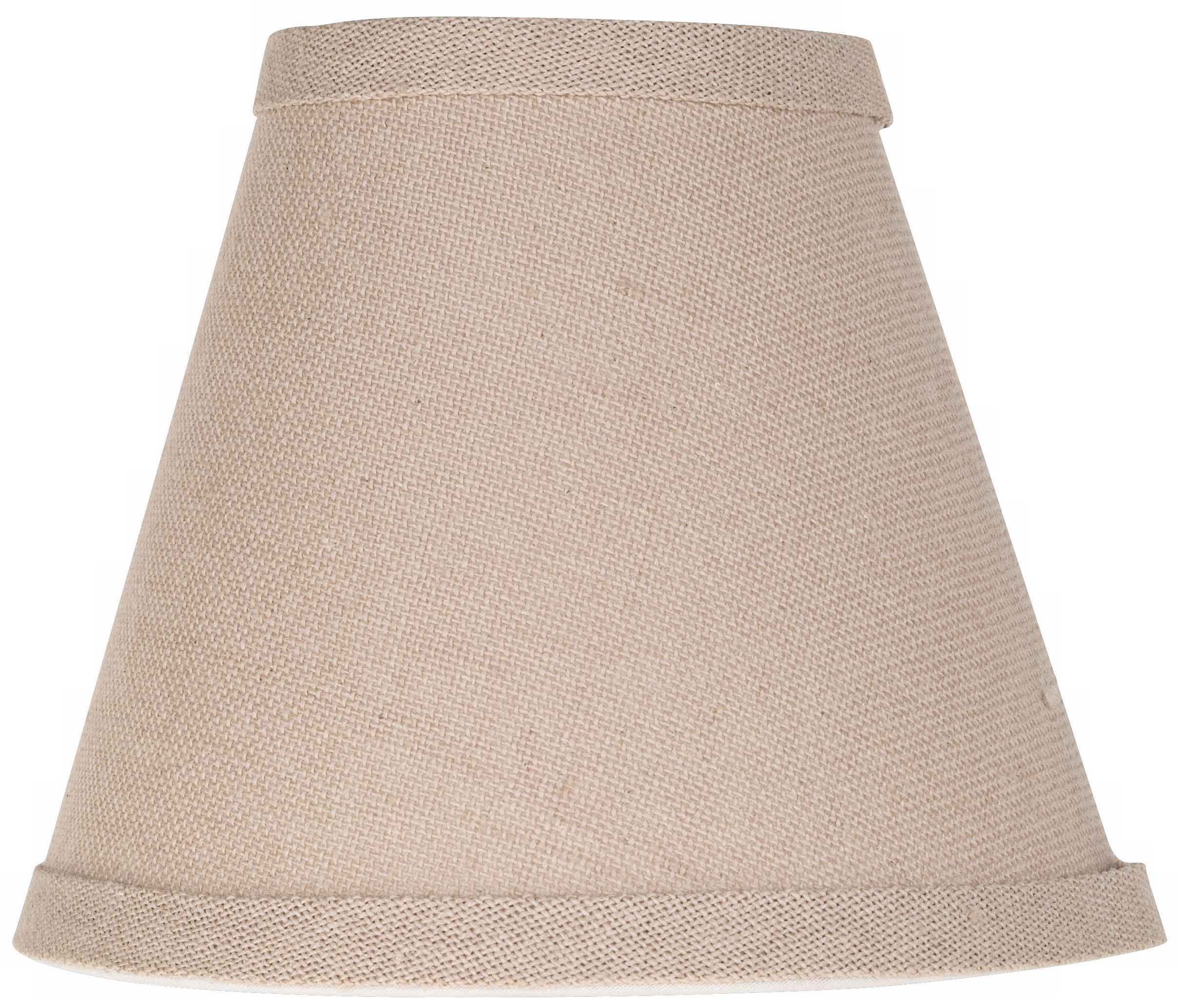 Tan Linen Lamp Shade 3x6x5 (Clip-On)