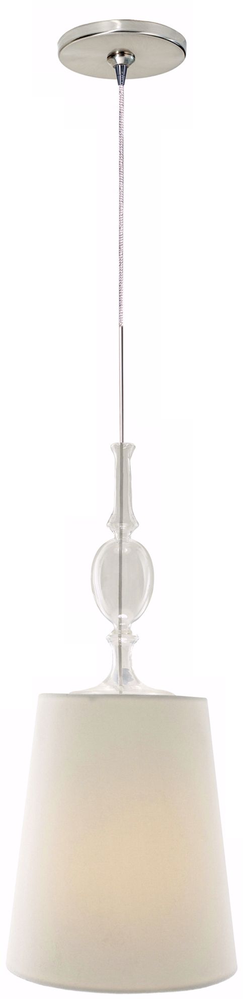 Kiev White with Clear Glass Tech Lighting Mini Pendant