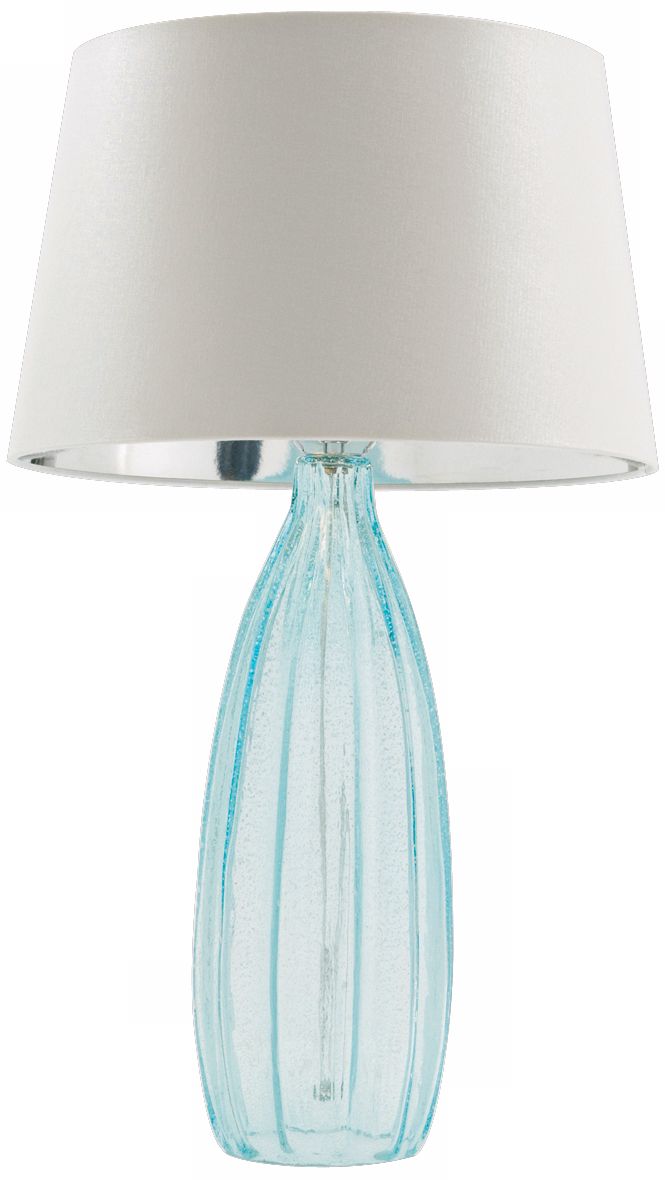 Bexley Aqua Glass Table Lamp