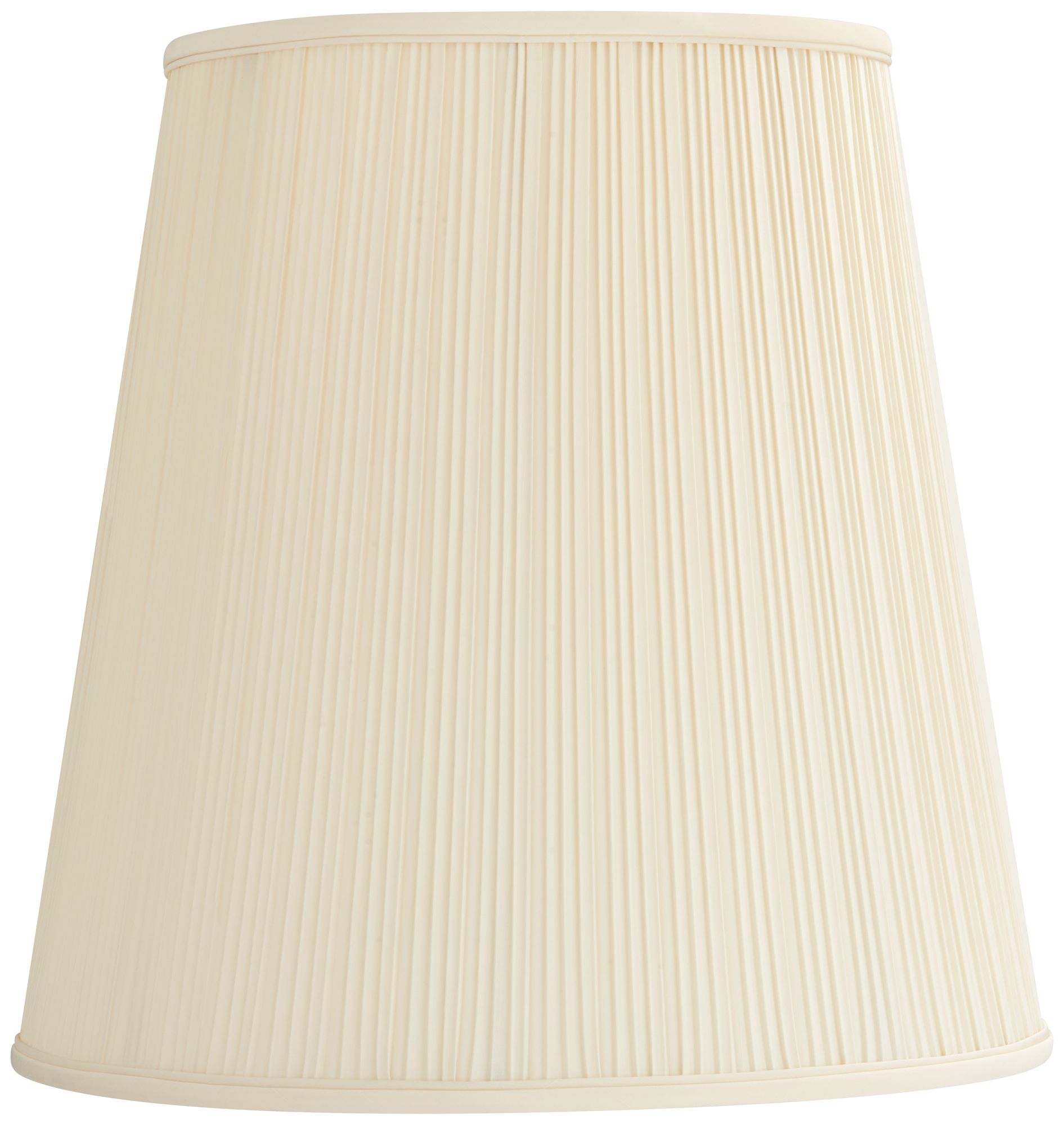 Creme Mushroom Pleat Lamp Shade 12x18x18 (Spider)