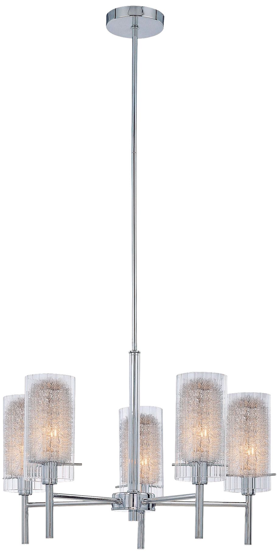 Lite Source Caldwell Collection Chrome 24" Wide Chandelier