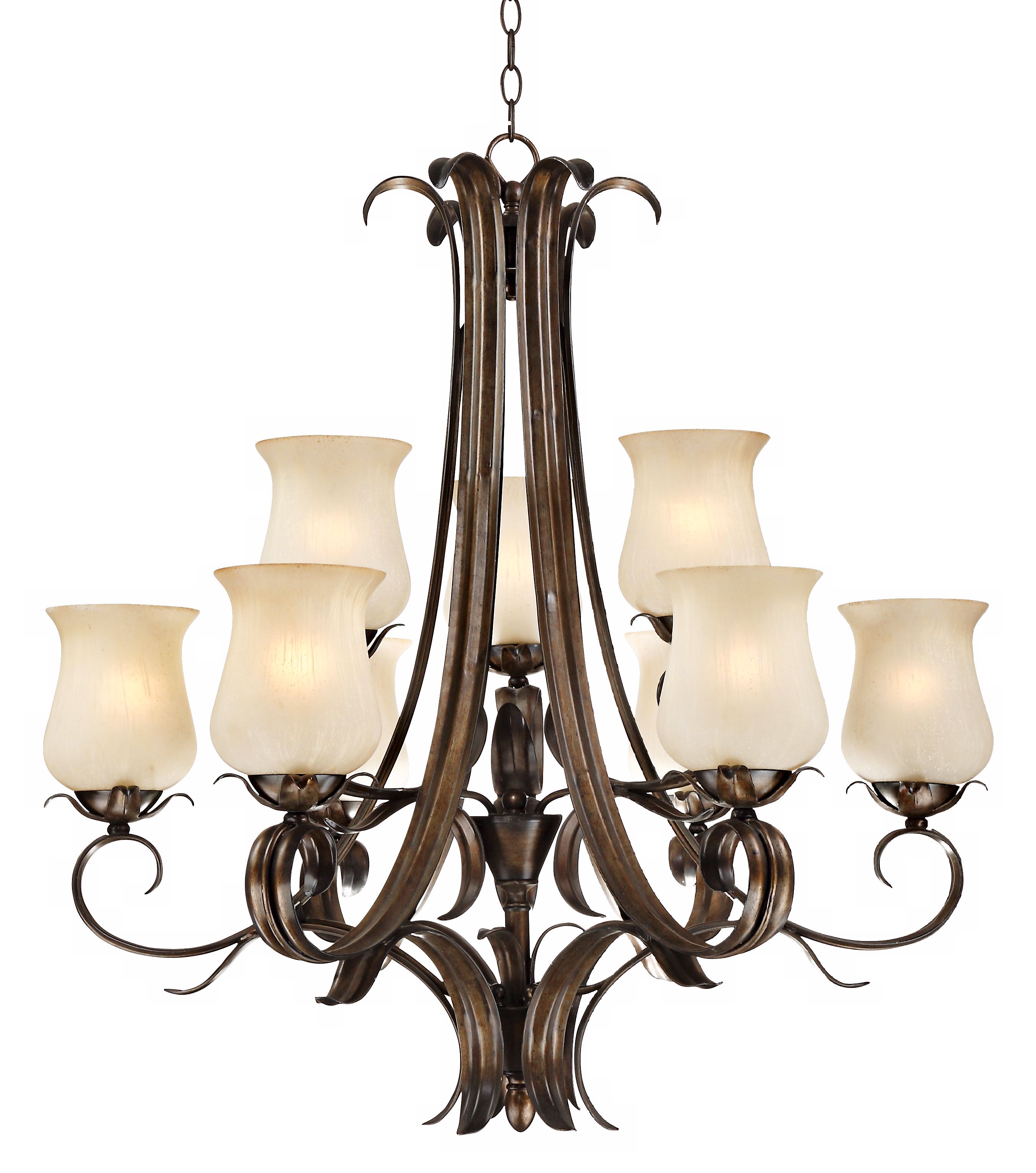 Floret Collection Bronze  32 1/4" Wide Chandelier