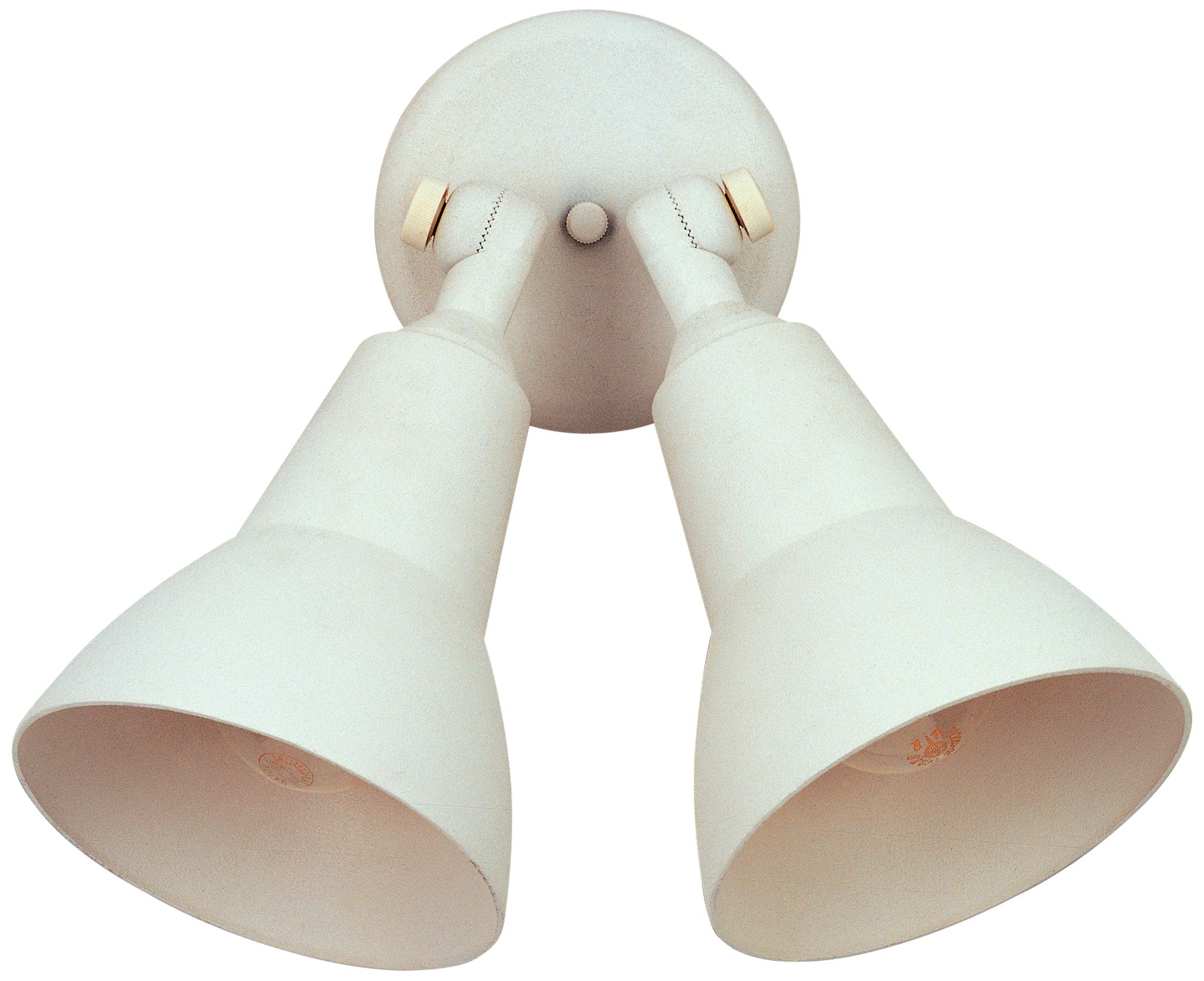 Cast Aluminum Wet Location White Finish Double Floodlight