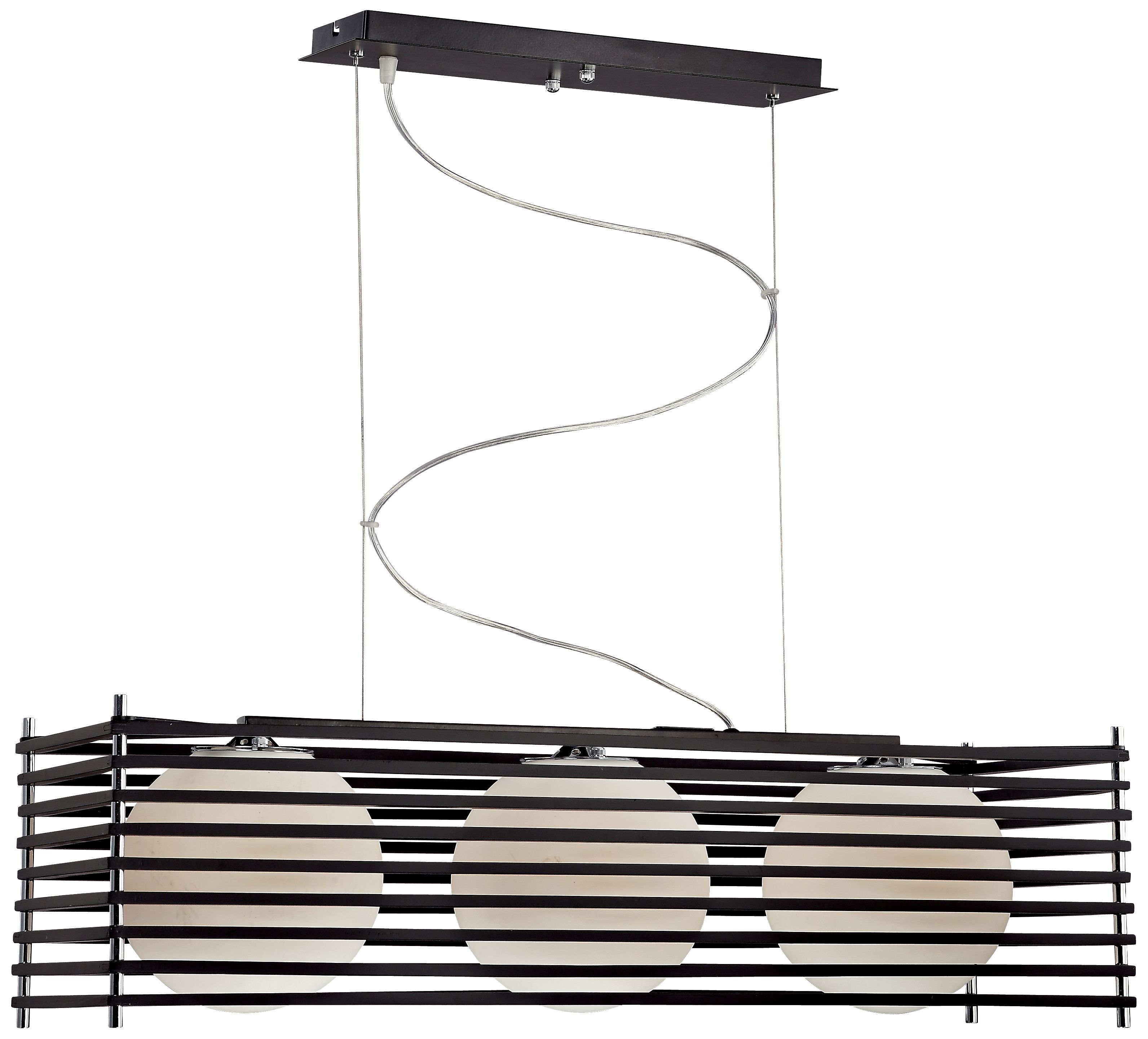Possini Euro Black Parallel Square 32" Wide Chandelier