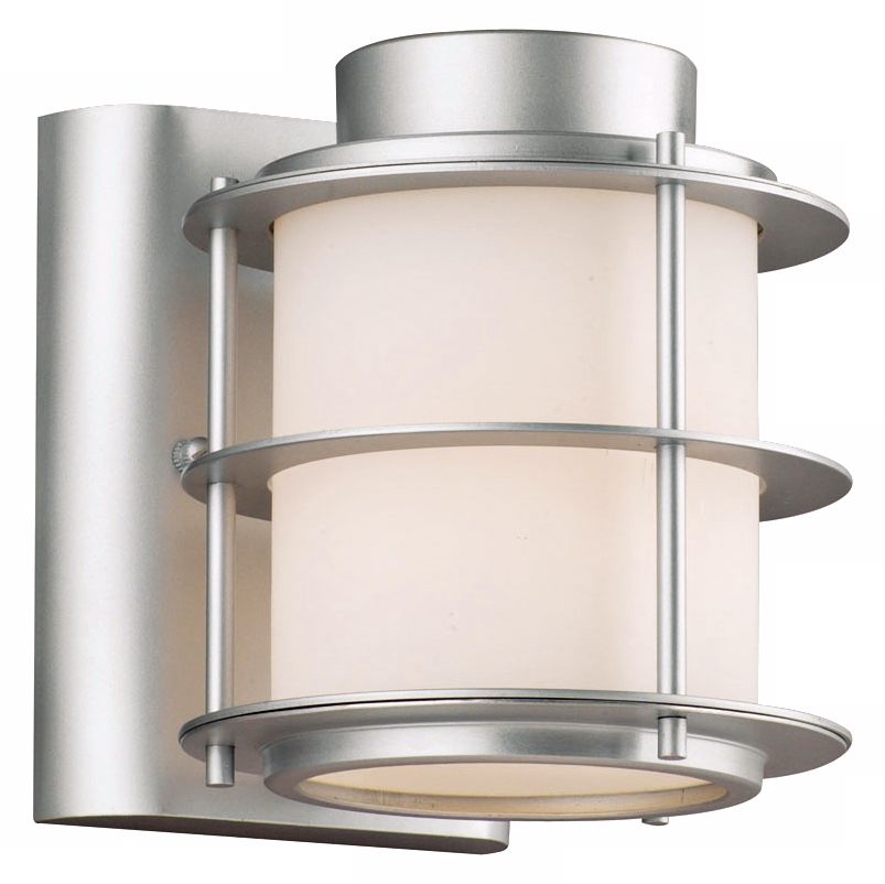 Hollywood Hills Vista Silver 6" High Outdoor Wall Light