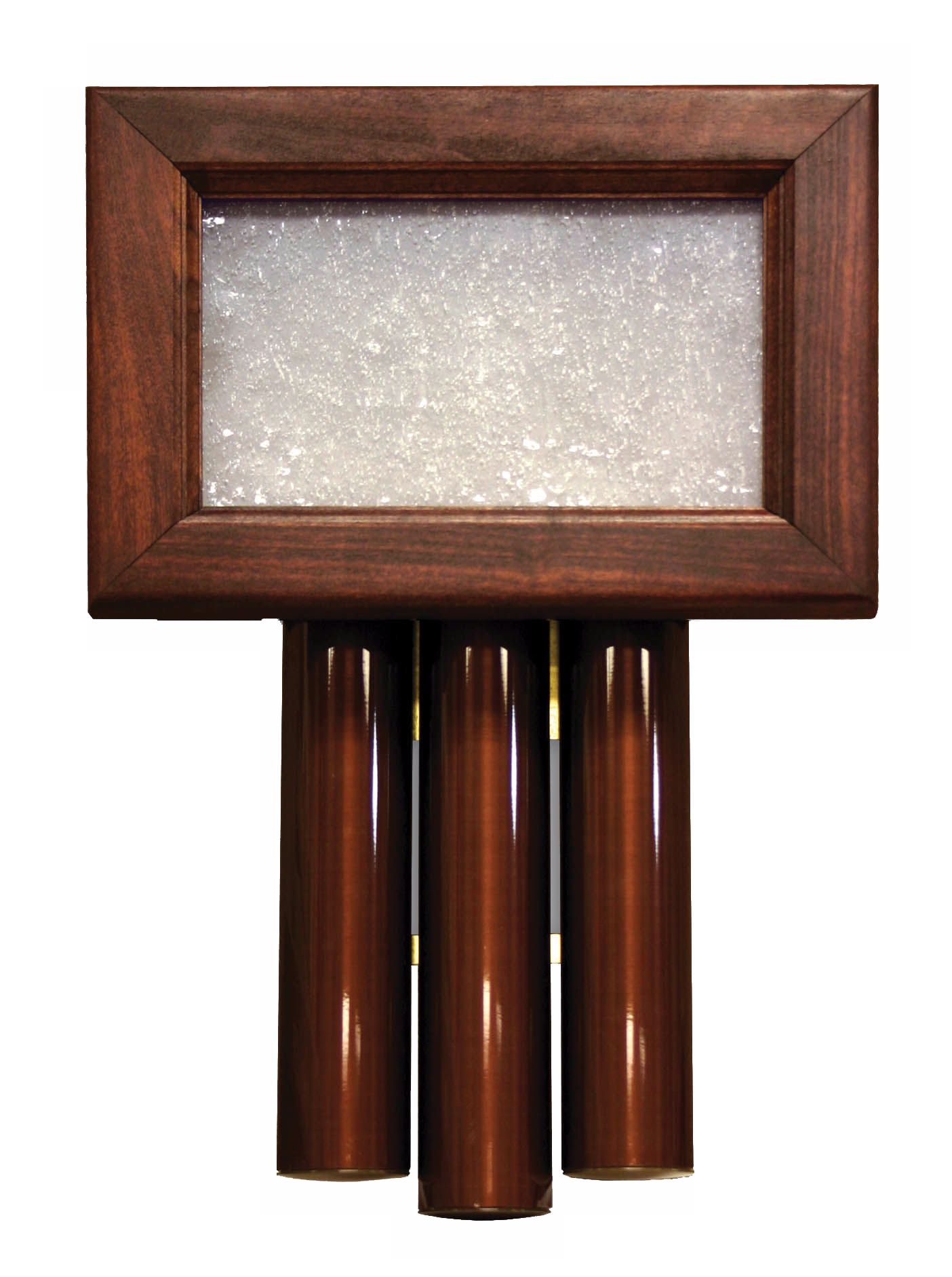 Traditional Mahogany with Seeded Glass Door Chime