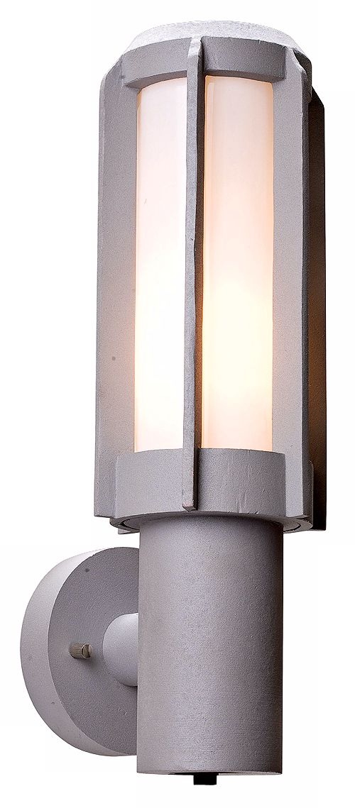 Sentinel Satin Silver Energy Efficient Outdoor Wall Sconce