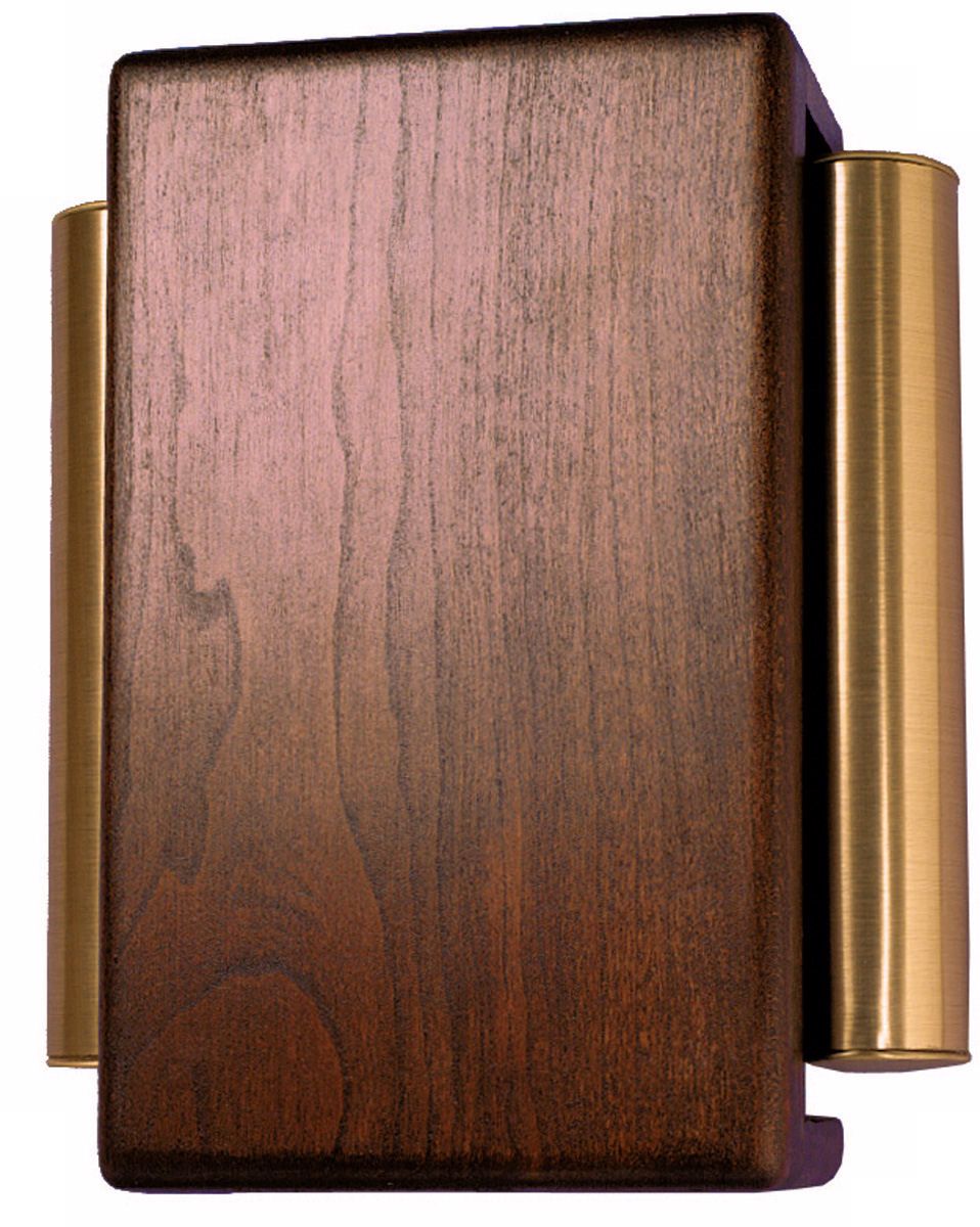 Classic Dark Cherry with Brass Side Tubes Door Chime K6186