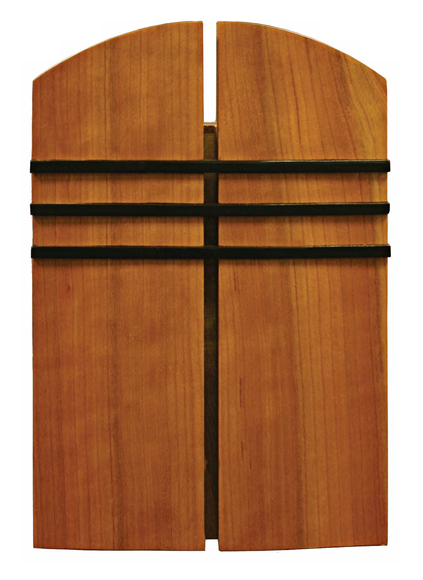 Modern Oak Stain with Black Accents Door Chime