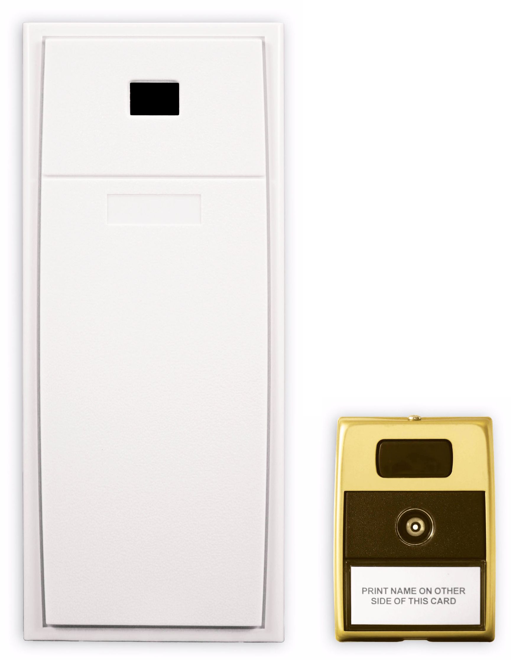 Basic Series White Mechanical Door Chime with Viewer