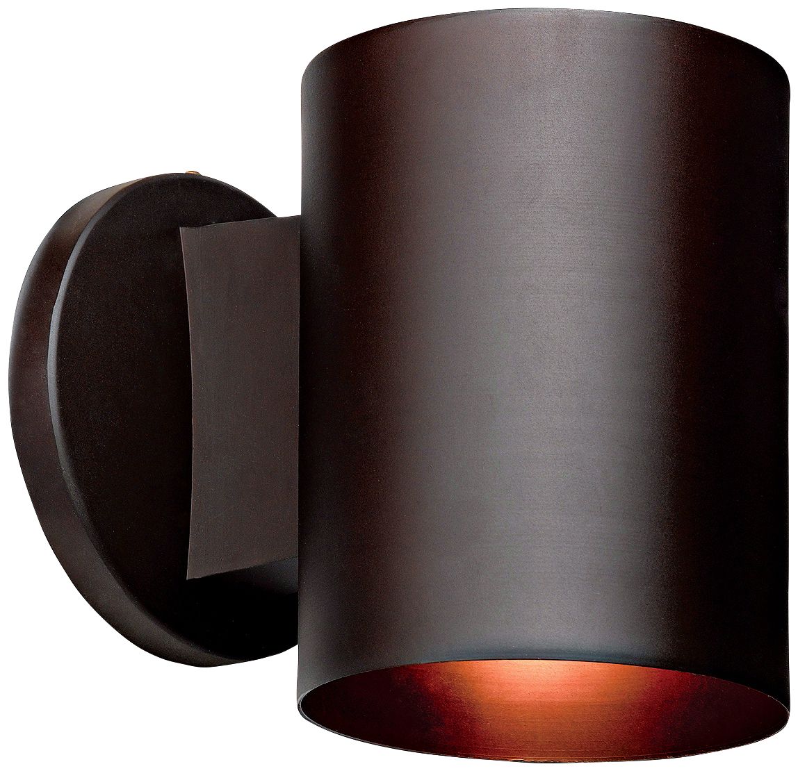 Poseidon Bronze Tube Downlight 6" High Outdoor Sconce