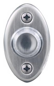 Satin Nickel Oval LED Doorbell Button K6255