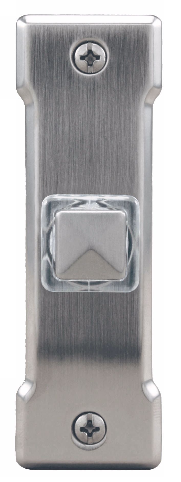 Satin Nickel Square LED Doorbell Button
