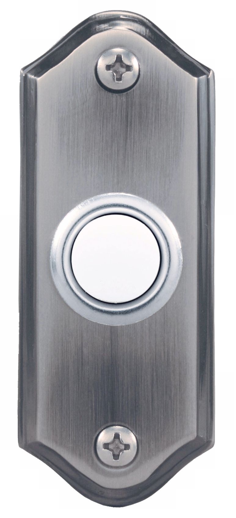 Pewter Lighted Push Button Doorbell Button