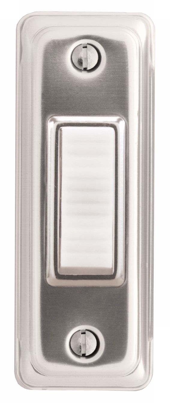 Basic Series Silver Lighted Doorbell Button