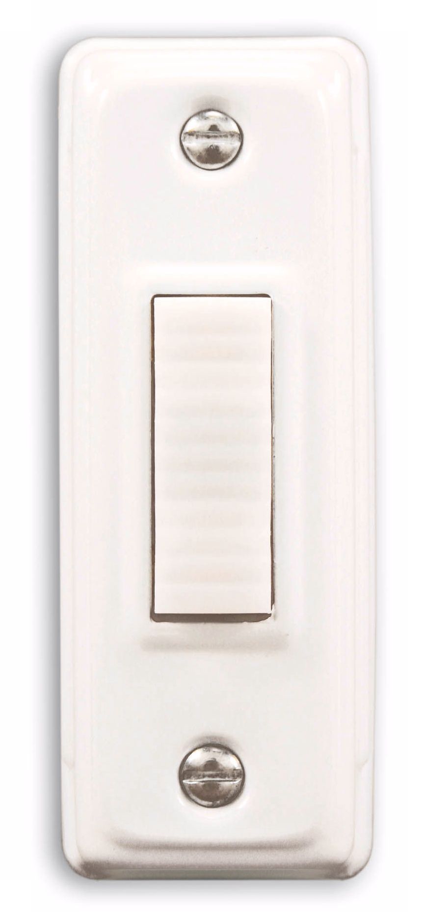 Basic Series White with White Bar Doorbell Button