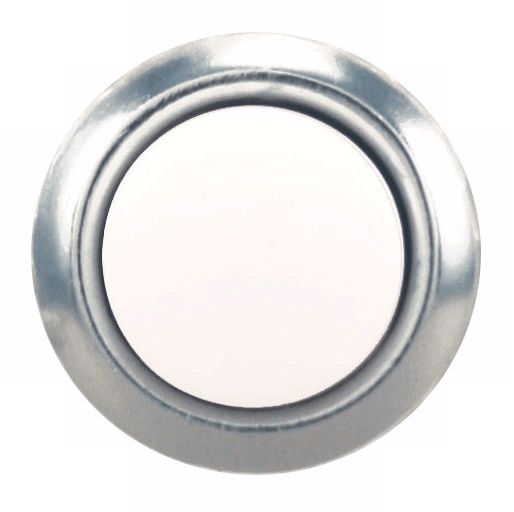 Silver and Pearl Finish Round Doorbell Button Insert