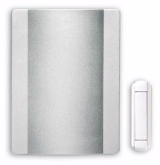 Modern Satin Nickel Finish Wireless 4 12 Wide Door Chime K6392