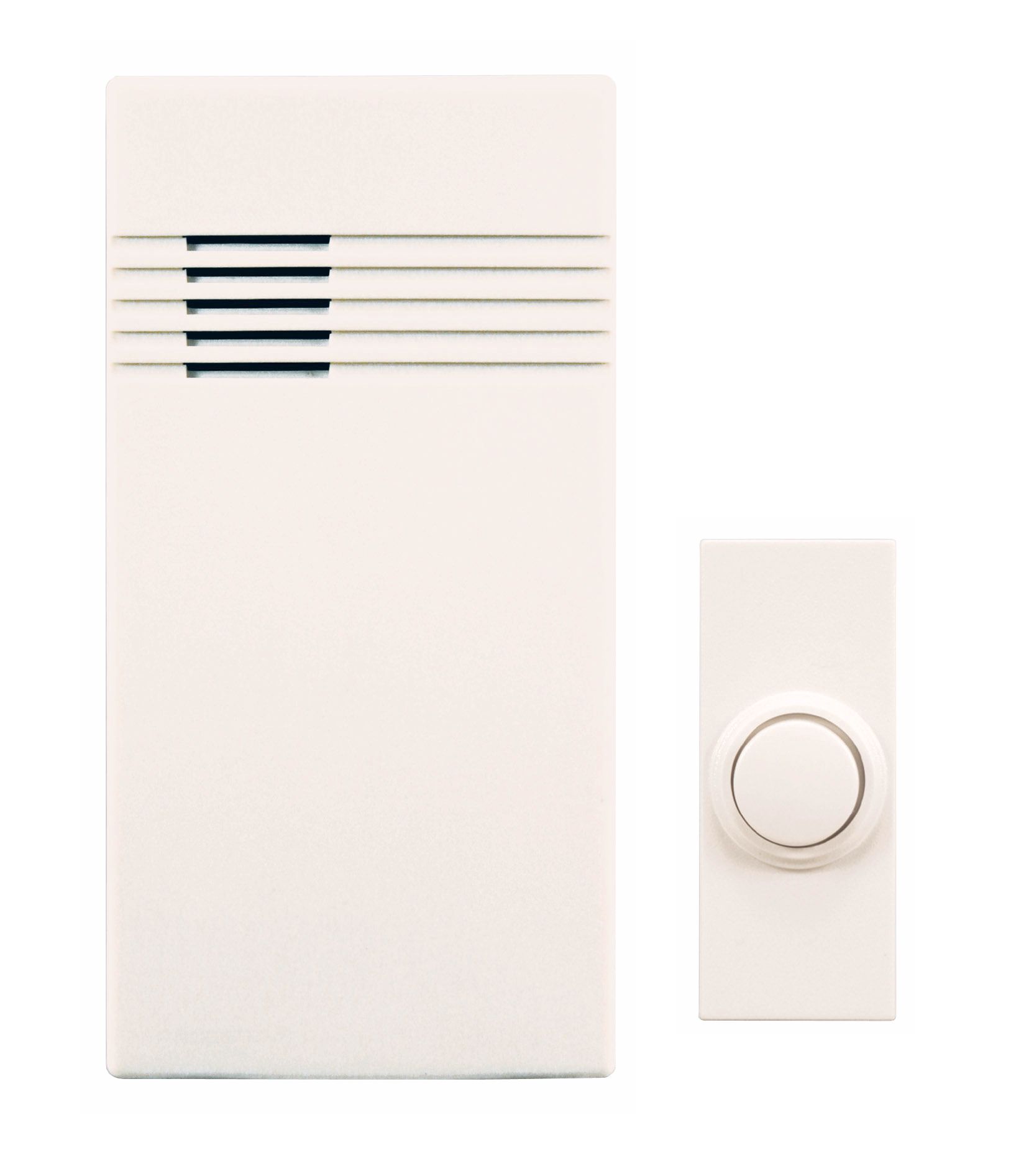 Modern Off White Finish Wireless Door Chime