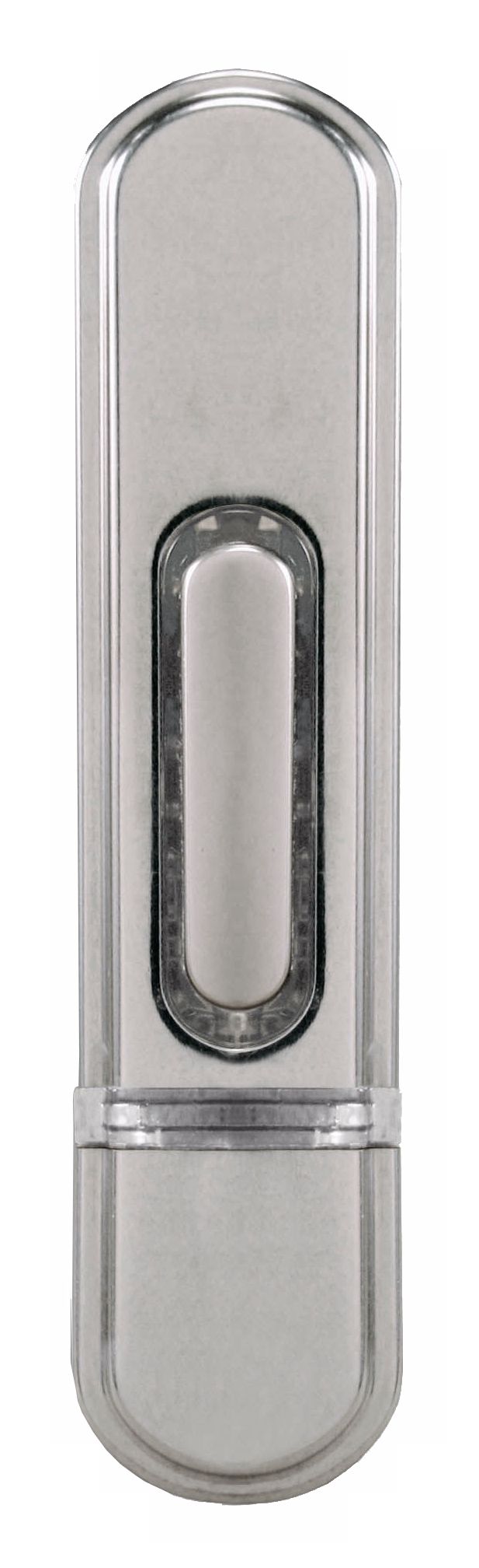 Satin Nickel Surface Mount Lighted Wireless Doorbell Button