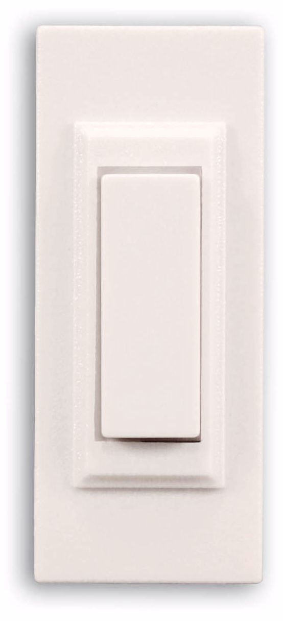 Beige Rectangular Wireless Door Chime Button