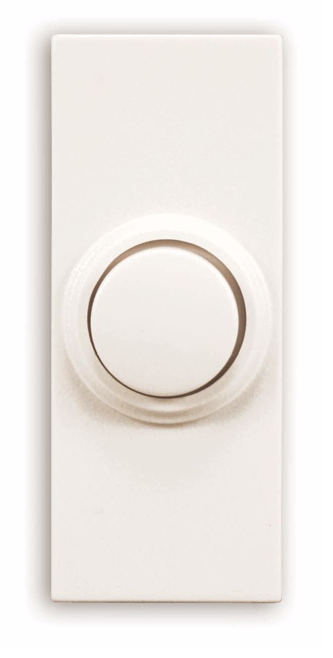 Rectangular Beige Surface Mount Wireless Doorbell Button