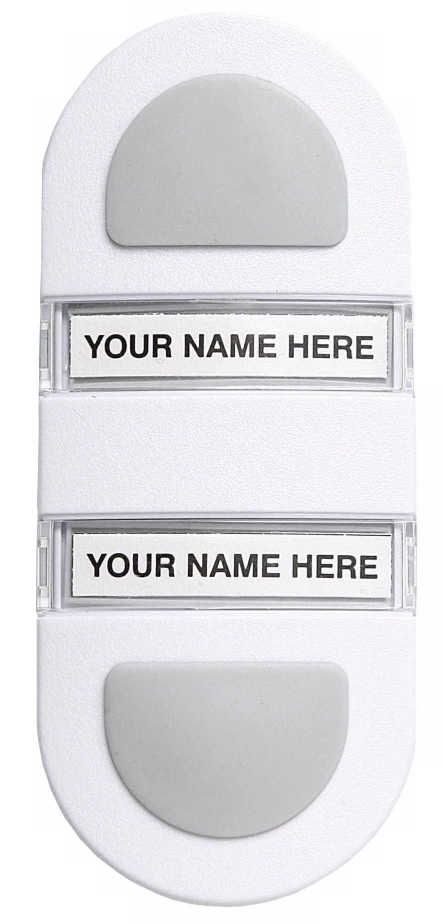 Designer White Multi-Family Wireless Doorbell Button
