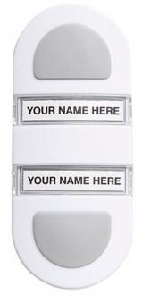 Designer White Multi Family Wireless Doorbell Button K6450