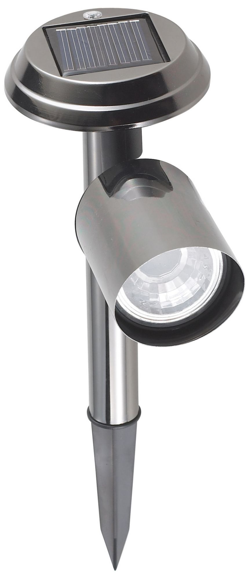Gun Metal Solar LED 13" High Landscape Spot Light
