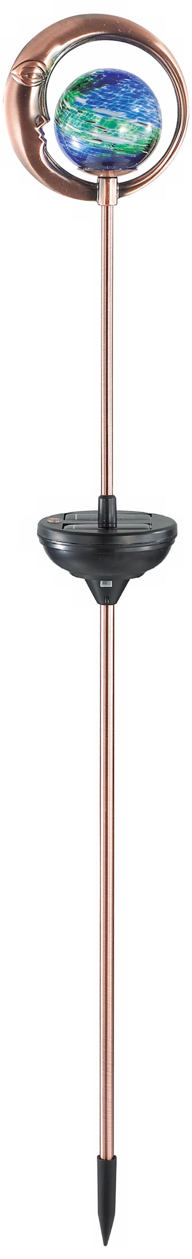 Moon on a Stick Decorative Solar LED Landscape Light