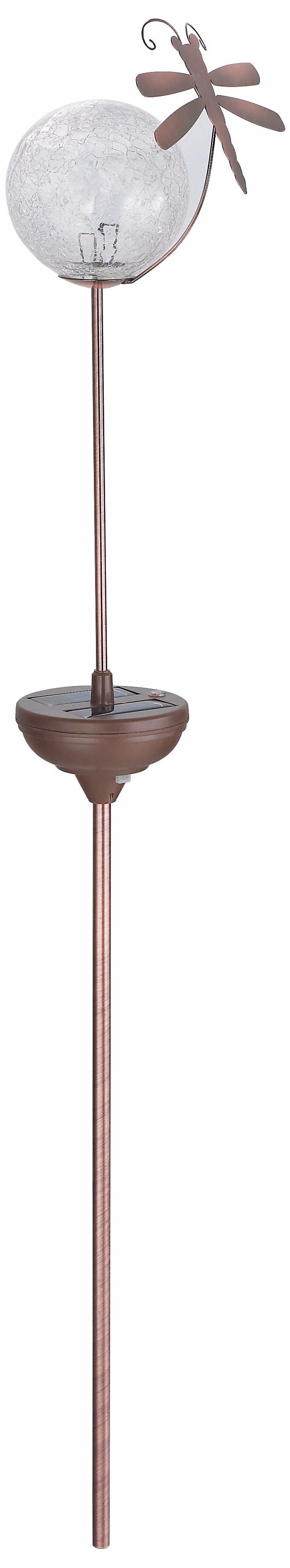 Copper Dragonfly Decorative Solar LED Landscape Light