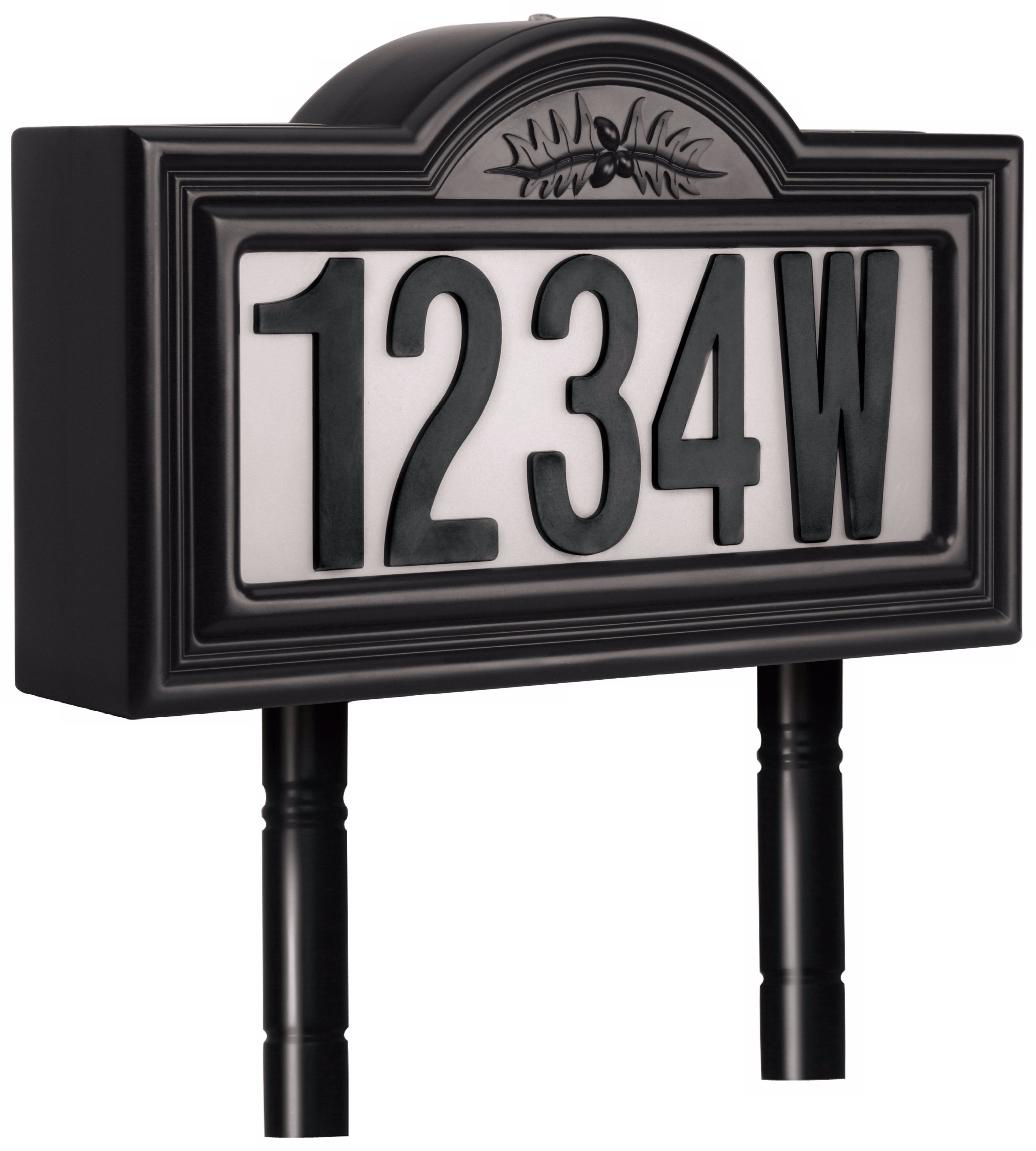 Solar Black Double Sided LED Address Light