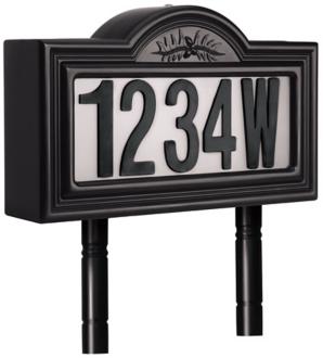 Solar Black Double Sided LED Address Light K6470