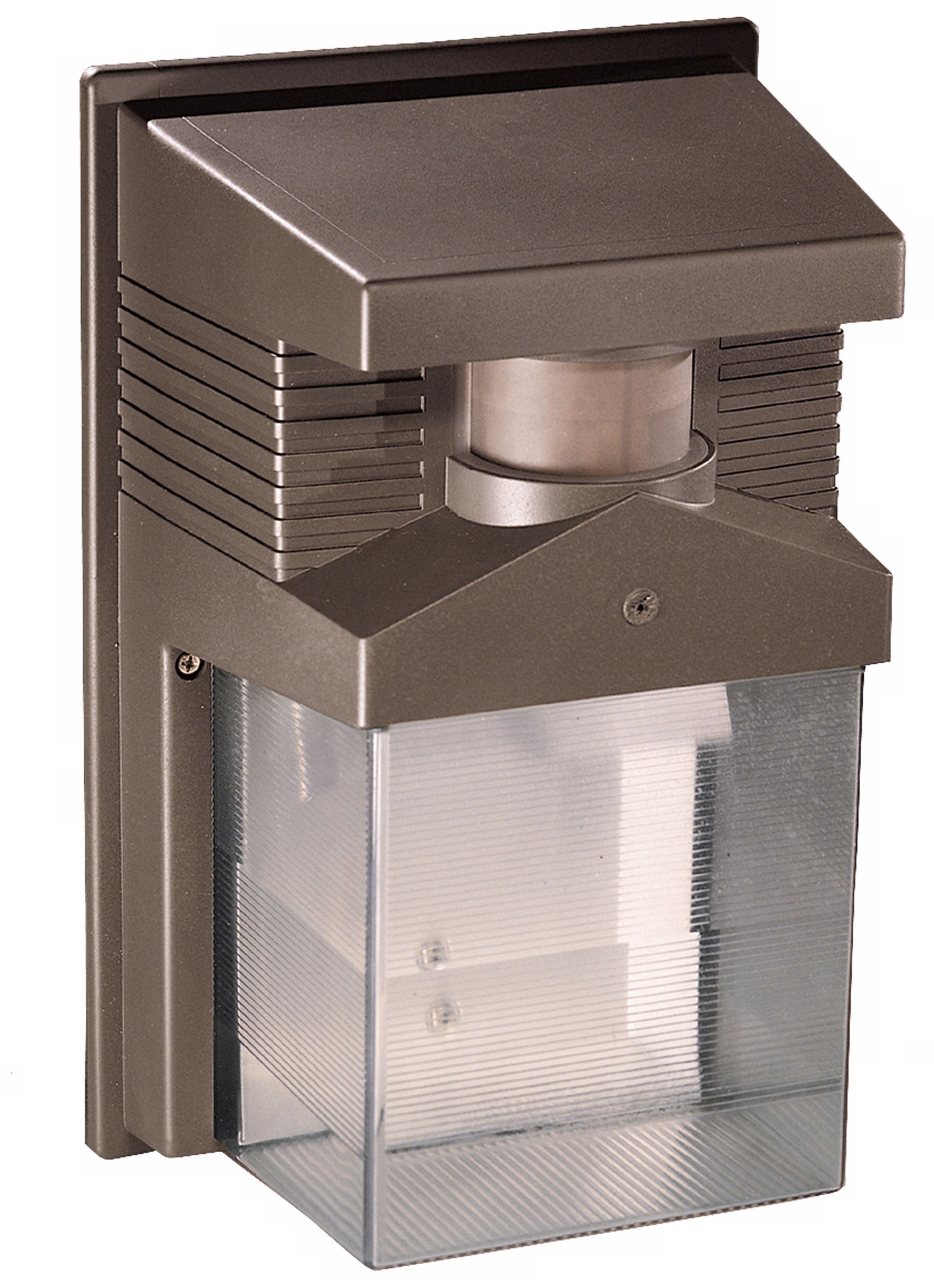 Bronze Motion Sensor 11" High Outdoor Wall Light