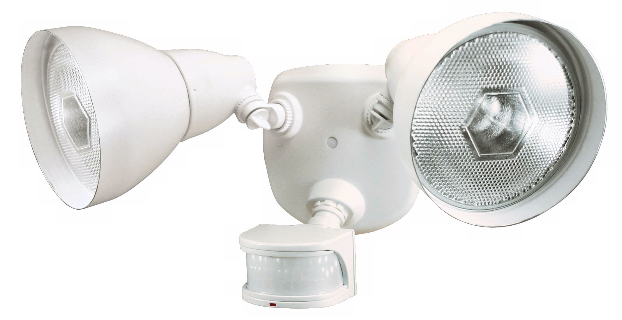 White ENERGY STAR 17" 2-Light Motion Sensor Security Light