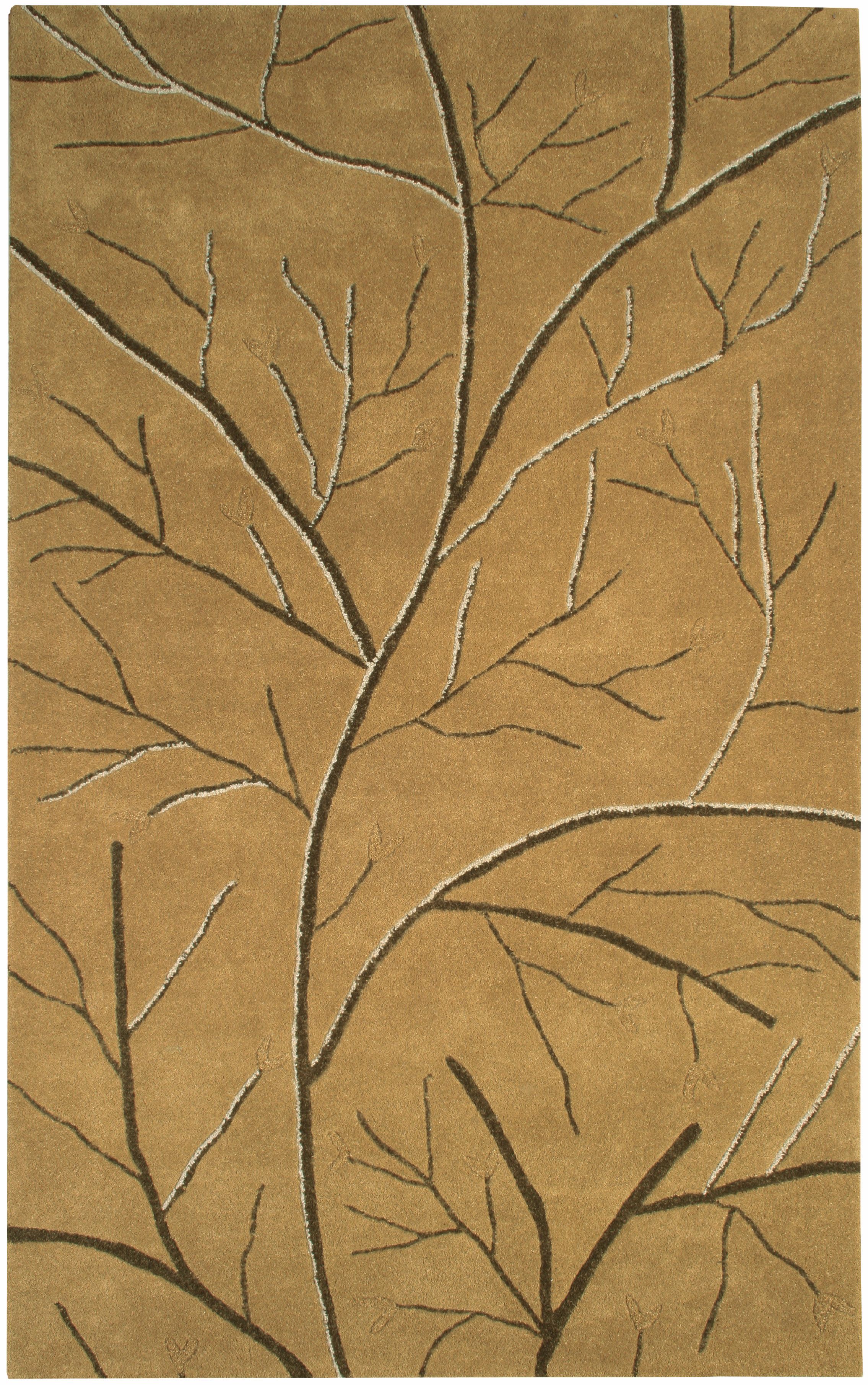 Natural Wool Collection Hampton Wood Area Rug