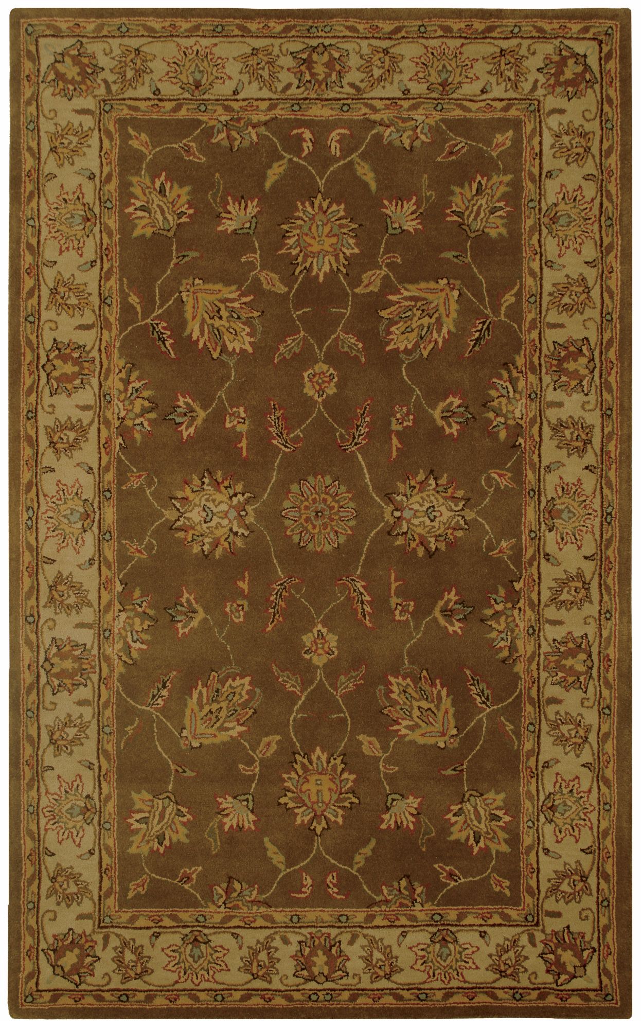 Natural Wool Collection Grantham Brown Area Rug