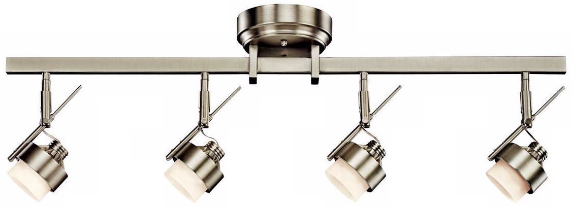 Kichler Design Pro Etched Glass LED Ceiling Rail Light