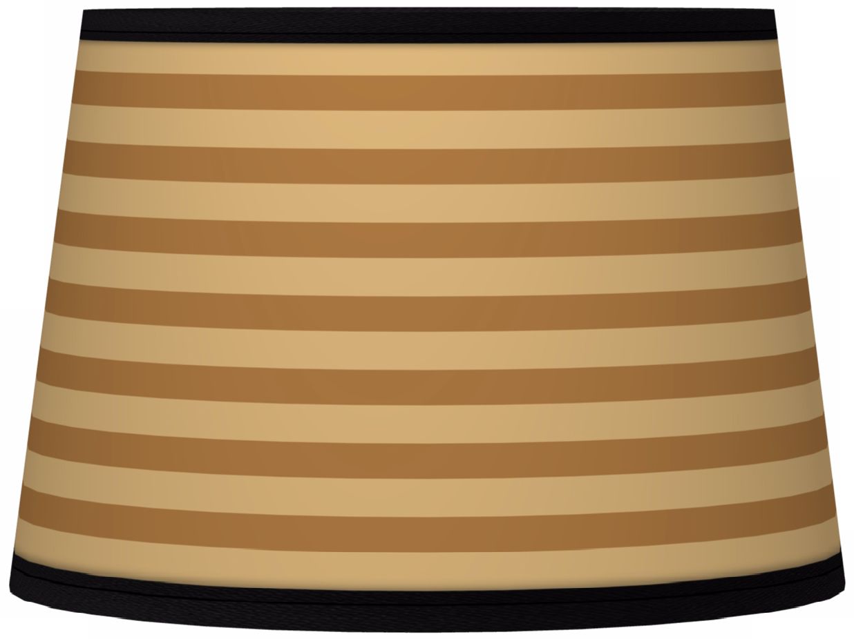Butterscotch Parallels Tapered Lamp Shade 10x12x8 (Spider)
