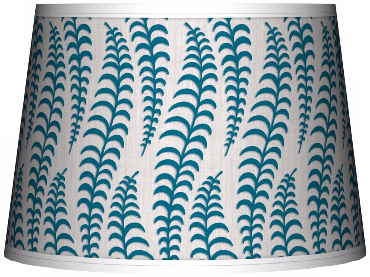 Stacy Garcia Fancy Fern Peacock Tapered Shade 10x12x8 (Spider)