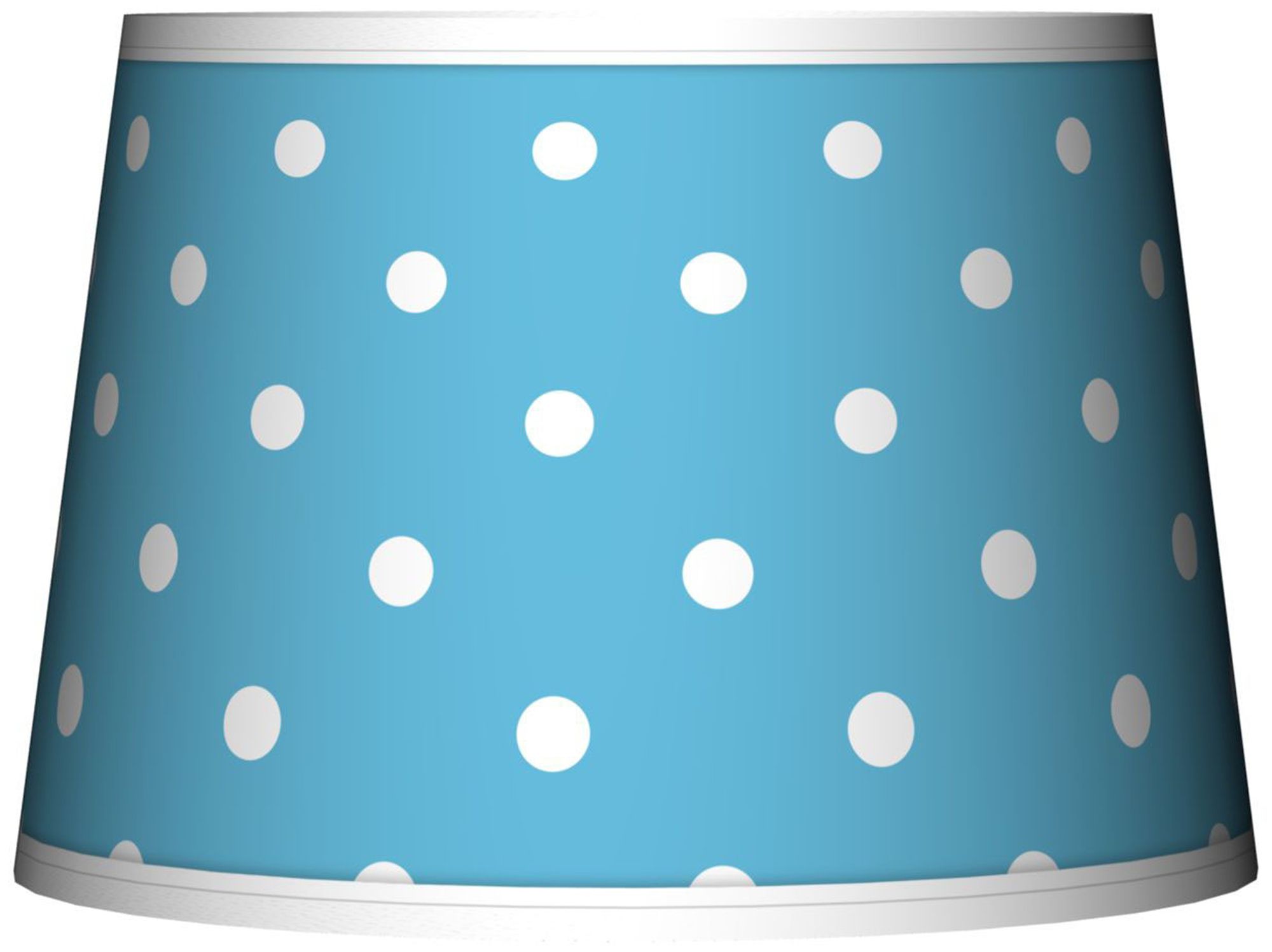 Mini Dots Aqua Tapered Lamp Shade 10x12x8 (Spider)